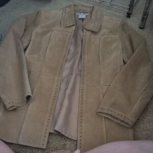 Nancy Bolen Beige Suede Jacket